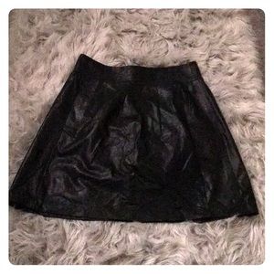 Vince Leather Skirt